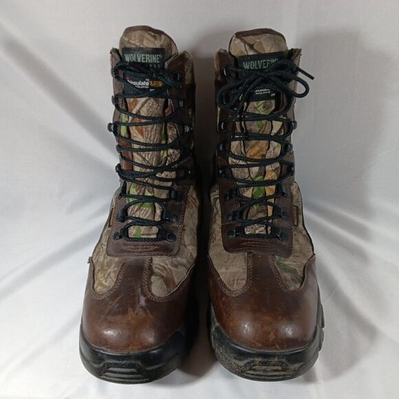 Wolverine Buck Tracker W08087 Men's Sz 12 Waterproof Camo Boots 8" Hunting Work - Picture 3 of 6